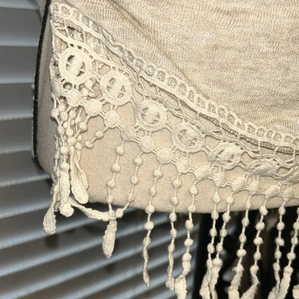 Harley-Davidson Cream and Pink Embellished Cold-Shoulder Top - Picture 3 of 8